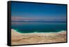 Elevated view of the Dead Sea, Metzoke Dragot, Israel-null-Framed Stretched Canvas