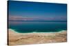 Elevated view of the Dead Sea, Metzoke Dragot, Israel-null-Stretched Canvas