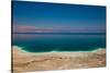Elevated view of the Dead Sea, Metzoke Dragot, Israel-null-Stretched Canvas