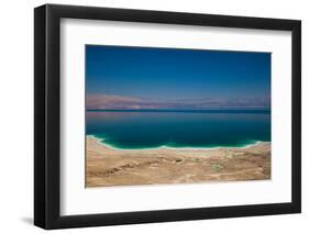 Elevated view of the Dead Sea, Metzoke Dragot, Israel-null-Framed Photographic Print