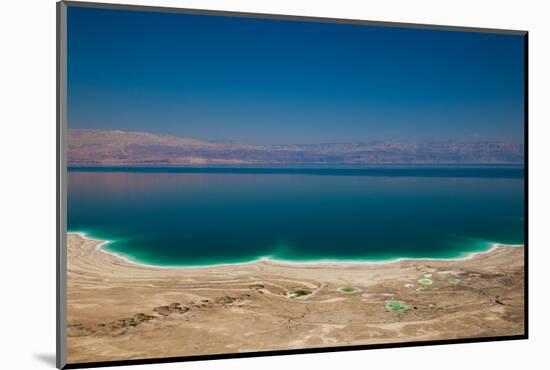 Elevated view of the Dead Sea, Metzoke Dragot, Israel-null-Mounted Photographic Print