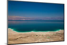 Elevated view of the Dead Sea, Metzoke Dragot, Israel-null-Mounted Photographic Print