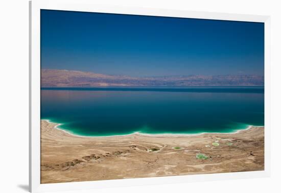 Elevated view of the Dead Sea, Metzoke Dragot, Israel-null-Framed Photographic Print