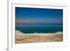 Elevated view of the Dead Sea, Metzoke Dragot, Israel-null-Framed Photographic Print