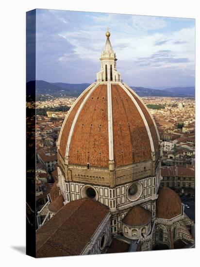 Elevated View of the Duomo, Florence, Unesco World Heritage Site, Tuscany, Italy-James Emmerson-Stretched Canvas