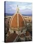 Elevated View of the Duomo, Florence, Unesco World Heritage Site, Tuscany, Italy-James Emmerson-Stretched Canvas