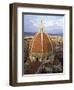 Elevated View of the Duomo, Florence, Unesco World Heritage Site, Tuscany, Italy-James Emmerson-Framed Photographic Print