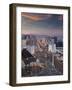 Elevated View of the Hotels and Casinos Along the Strip at Dusk, Las Vegas, Nevada, USA-Gavin Hellier-Framed Photographic Print