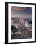 Elevated View of the Hotels and Casinos Along the Strip at Dusk, Las Vegas, Nevada, USA-Gavin Hellier-Framed Photographic Print