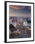 Elevated View of the Hotels and Casinos Along the Strip at Dusk, Las Vegas, Nevada, USA-Gavin Hellier-Framed Photographic Print