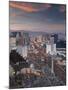 Elevated View of the Hotels and Casinos Along the Strip at Dusk, Las Vegas, Nevada, USA-Gavin Hellier-Mounted Photographic Print