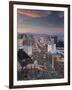 Elevated View of the Hotels and Casinos Along the Strip at Dusk, Las Vegas, Nevada, USA-Gavin Hellier-Framed Photographic Print