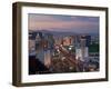 Elevated View of the Hotels and Casinos Along the Strip at Dusk, Las Vegas, Nevada, USA-Gavin Hellier-Framed Photographic Print