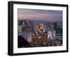 Elevated View of the Hotels and Casinos Along the Strip at Dusk, Las Vegas, Nevada, USA-Gavin Hellier-Framed Photographic Print