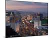 Elevated View of the Hotels and Casinos Along the Strip at Dusk, Las Vegas, Nevada, USA-Gavin Hellier-Mounted Photographic Print