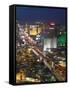 Elevated View of the Hotels and Casinos Along the Strip at Dusk, Las Vegas, Nevada, USA-Gavin Hellier-Framed Stretched Canvas