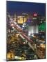 Elevated View of the Hotels and Casinos Along the Strip at Dusk, Las Vegas, Nevada, USA-Gavin Hellier-Mounted Photographic Print