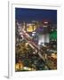 Elevated View of the Hotels and Casinos Along the Strip at Dusk, Las Vegas, Nevada, USA-Gavin Hellier-Framed Photographic Print