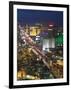 Elevated View of the Hotels and Casinos Along the Strip at Dusk, Las Vegas, Nevada, USA-Gavin Hellier-Framed Photographic Print