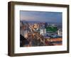 Elevated View of the Hotels and Casinos Along the Strip at Dusk, Las Vegas, Nevada, USA-Gavin Hellier-Framed Photographic Print