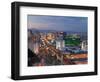 Elevated View of the Hotels and Casinos Along the Strip at Dusk, Las Vegas, Nevada, USA-Gavin Hellier-Framed Photographic Print