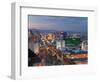 Elevated View of the Hotels and Casinos Along the Strip at Dusk, Las Vegas, Nevada, USA-Gavin Hellier-Framed Photographic Print