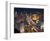 Elevated View of the Hotels and Casinos Along the Strip at Dusk, Las Vegas, Nevada, USA-Gavin Hellier-Framed Photographic Print