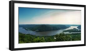 Elevated View of the Hudson River from Bear Mountain, Bear Mountain State Park-null-Framed Photographic Print