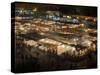 Elevated view of the Jemaa el-Fna at night, Marrakesh, Morocco-null-Stretched Canvas