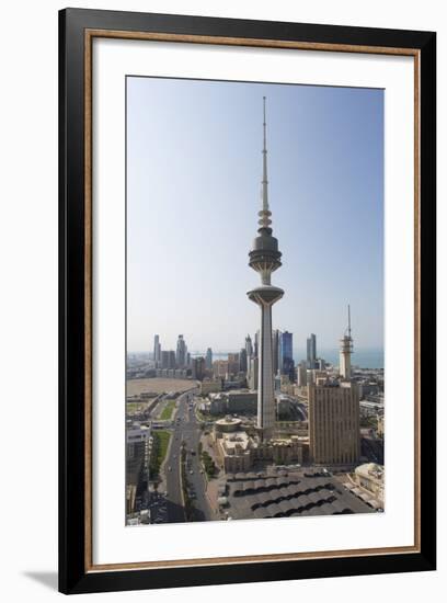 Elevated View of the Modern City Skyline and Central Business District with Liberation Tower-Gavin-Framed Photographic Print