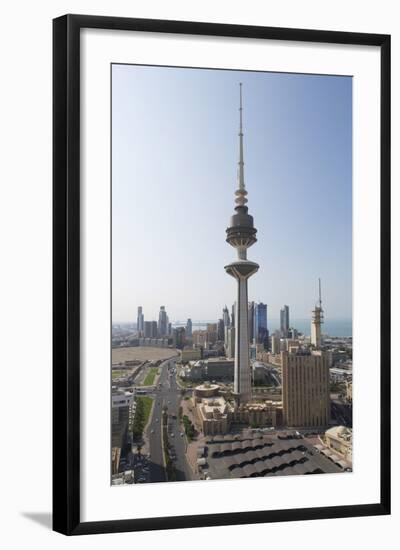 Elevated View of the Modern City Skyline and Central Business District with Liberation Tower-Gavin-Framed Photographic Print