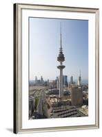 Elevated View of the Modern City Skyline and Central Business District with Liberation Tower-Gavin-Framed Photographic Print