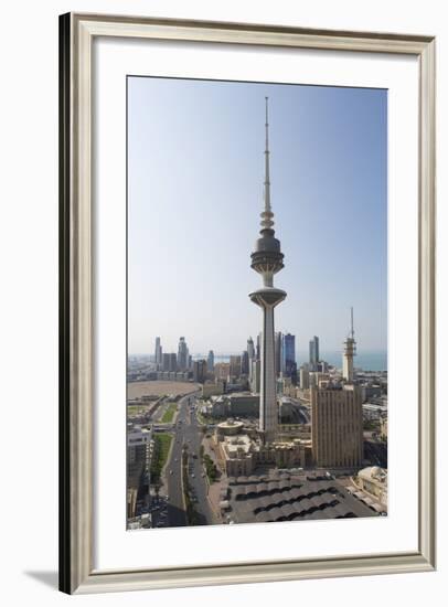 Elevated View of the Modern City Skyline and Central Business District with Liberation Tower-Gavin-Framed Photographic Print