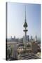 Elevated View of the Modern City Skyline and Central Business District with Liberation Tower-Gavin-Stretched Canvas