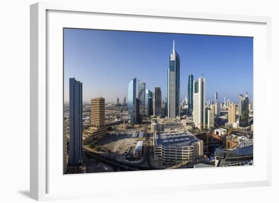 Elevated View of the Modern City Skyline and Central Business District-Gavin-Framed Photographic Print