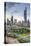 Elevated View of the Modern City Skyline and Central Business District-Gavin-Stretched Canvas