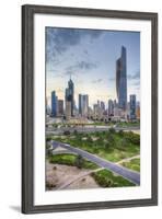 Elevated View of the Modern City Skyline and Central Business District-Gavin-Framed Photographic Print