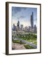 Elevated View of the Modern City Skyline and Central Business District-Gavin-Framed Photographic Print