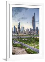 Elevated View of the Modern City Skyline and Central Business District-Gavin-Framed Photographic Print