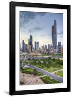 Elevated View of the Modern City Skyline and Central Business District-Gavin-Framed Photographic Print