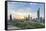 Elevated View of the Modern City Skyline and Central Business District-Gavin-Framed Stretched Canvas