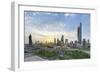 Elevated View of the Modern City Skyline and Central Business District-Gavin-Framed Photographic Print