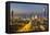 Elevated View of the Modern City Skyline and Central Business District-Gavin-Framed Stretched Canvas