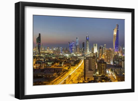 Elevated View of the Modern City Skyline and Central Business District-Gavin-Framed Photographic Print