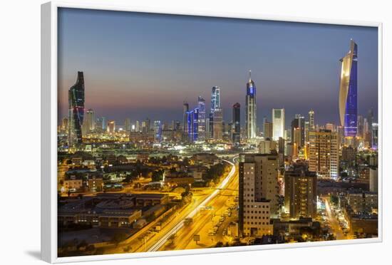 Elevated View of the Modern City Skyline and Central Business District-Gavin-Framed Photographic Print