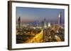 Elevated View of the Modern City Skyline and Central Business District-Gavin-Framed Photographic Print