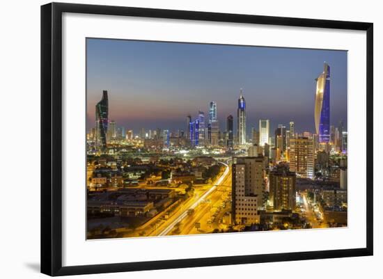 Elevated View of the Modern City Skyline and Central Business District-Gavin-Framed Photographic Print