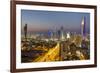 Elevated View of the Modern City Skyline and Central Business District-Gavin-Framed Photographic Print