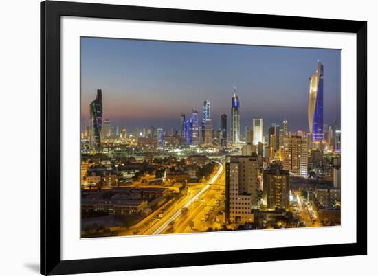 Elevated View of the Modern City Skyline and Central Business District-Gavin-Framed Photographic Print