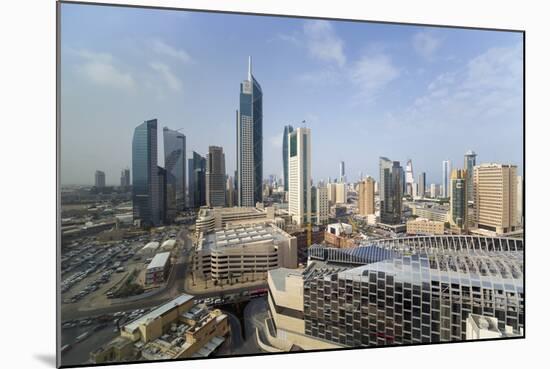 Elevated View of the Modern City Skyline and Central Business District-Gavin-Mounted Photographic Print